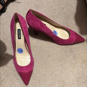 Nine West Pink Heels Elegant Pointed-Toe Pumps
